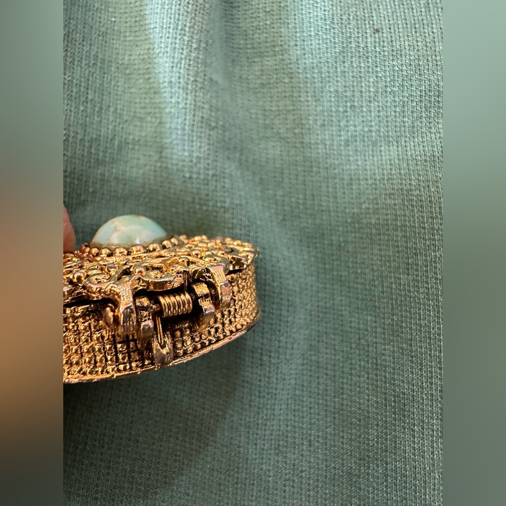 Vintage Max Factor Solid Hypnotic Perfume Golden … - image 4